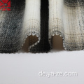 Überprüfen Sie Tweed Plaid Wollgewebte Stoff auf Mantel